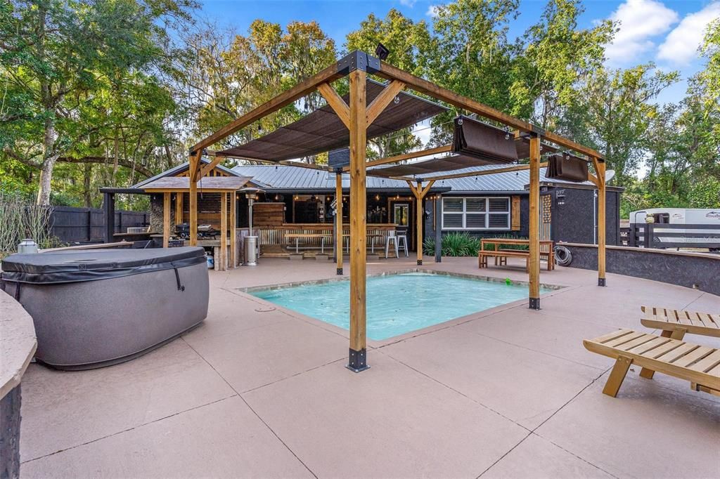 Pool and Hot Tub Area