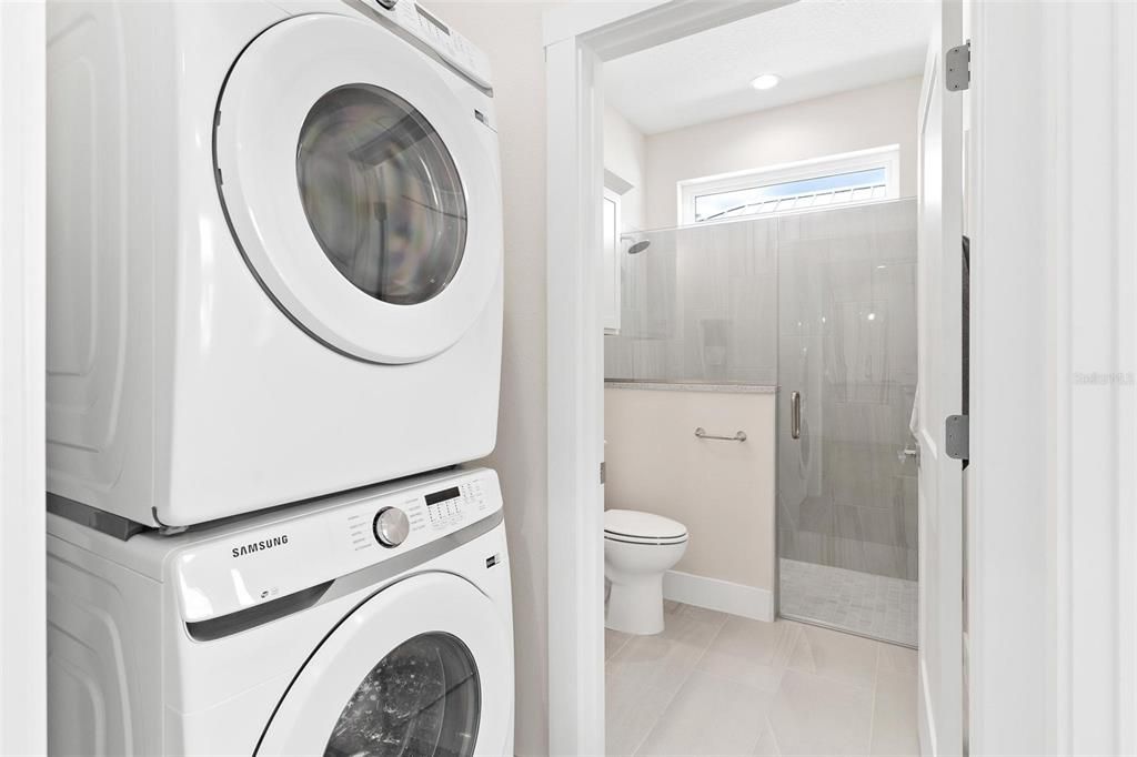 Stackable Washer/Dryer and Laundry Closet