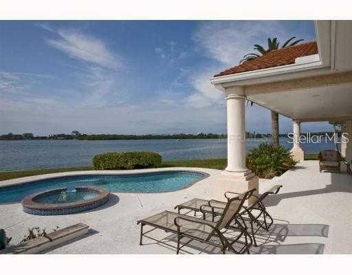 Porch with pool