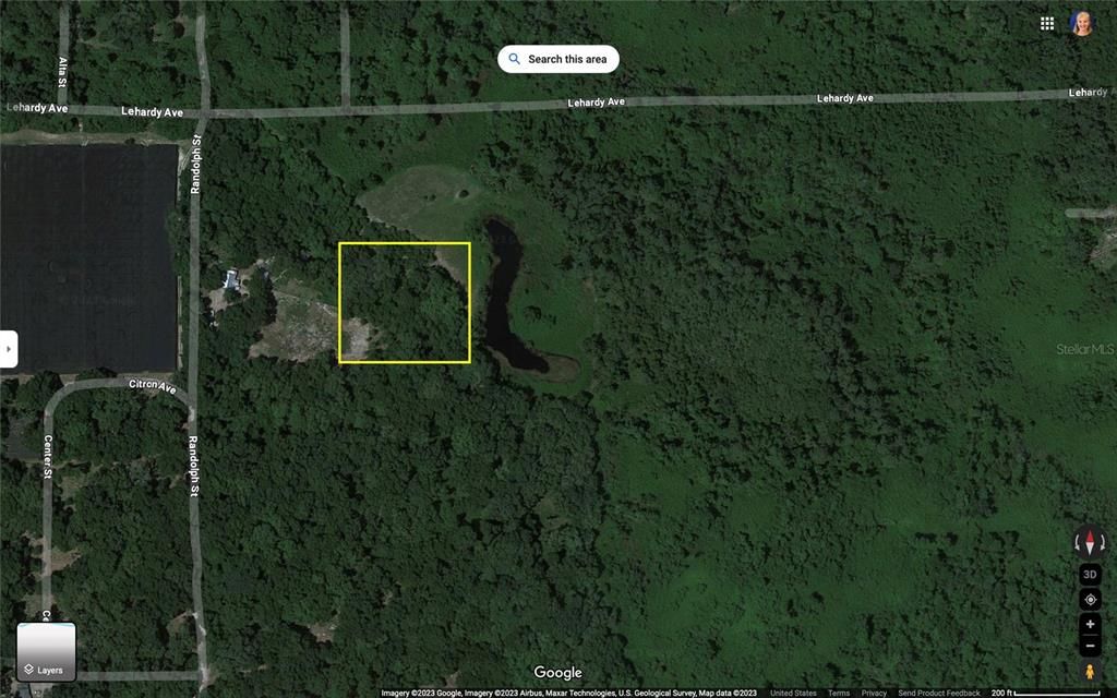 Google Aerial view - Property Lines are approximate