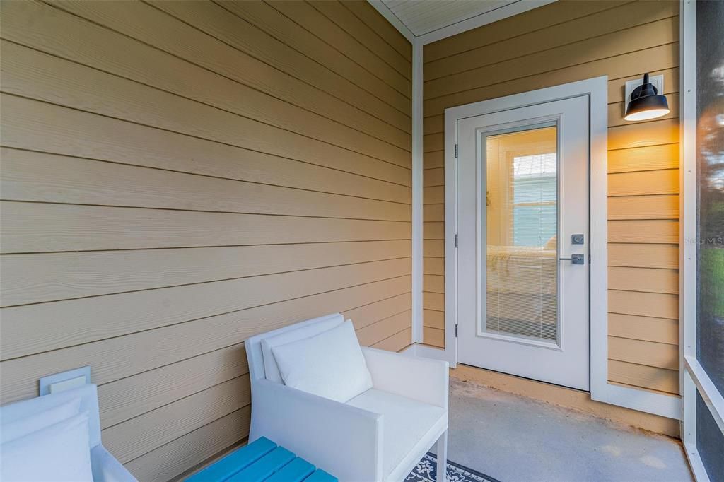 Screened Back Porch off Primary Bedroom