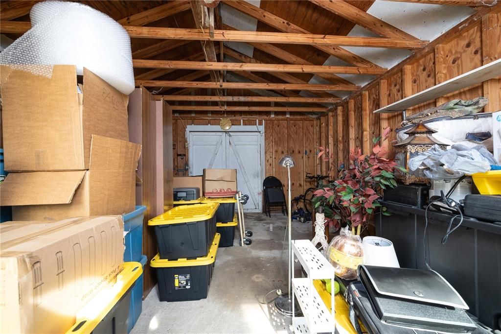 Interior of Detached Garage