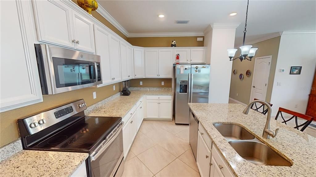 Lots of cabinet and Corner Pantry closet