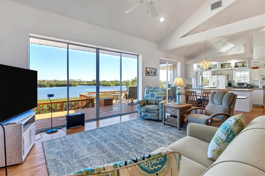 Enjoy amazing views of Coral Creek from all of your main Living areas