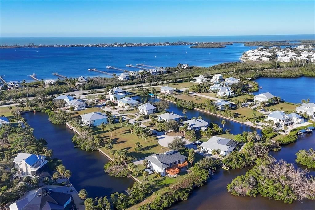 Intracoastal Waterway is just across the street from Placida Pointe & offers a marina with boat slips