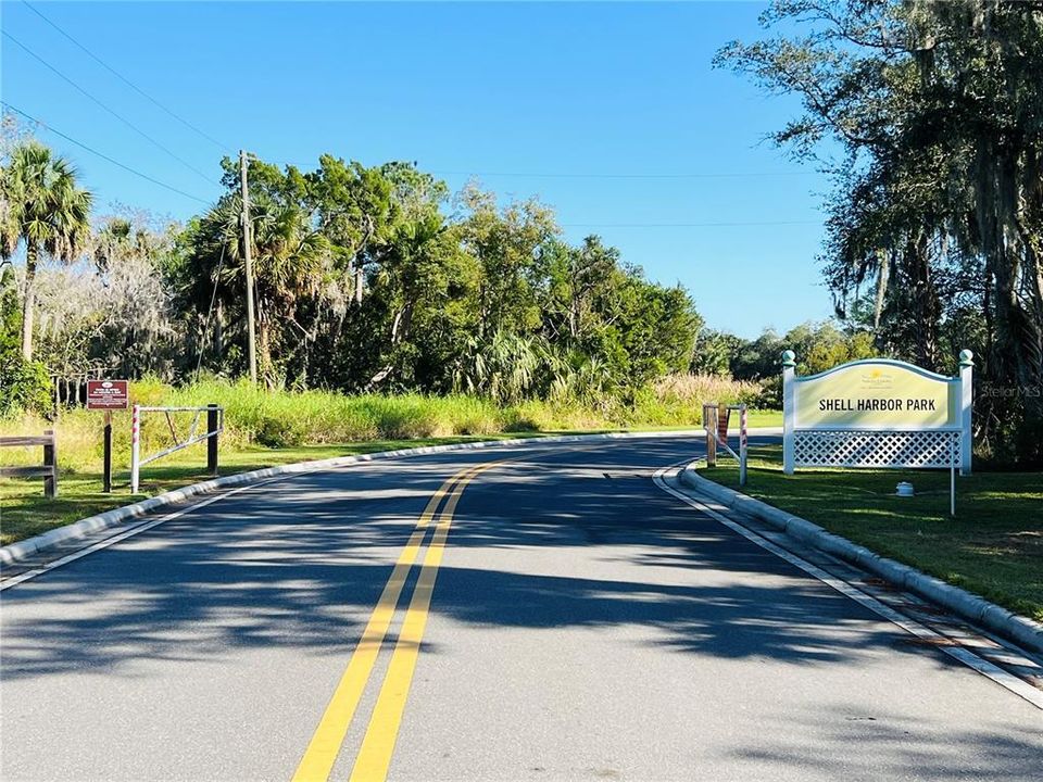 Entrance to nearby public park, Shell Harbor Park and Boat Ramp