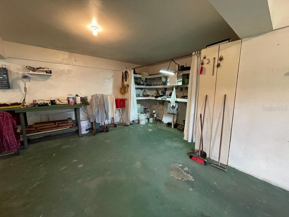 tool storage place basement