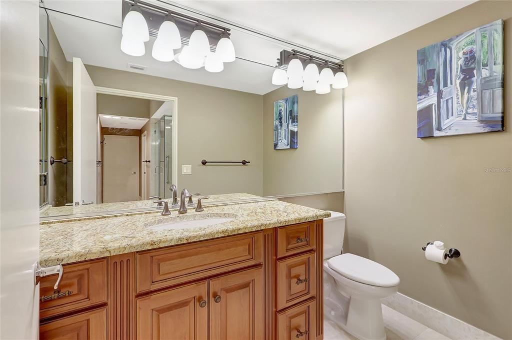 Separate water closet in master bathroom