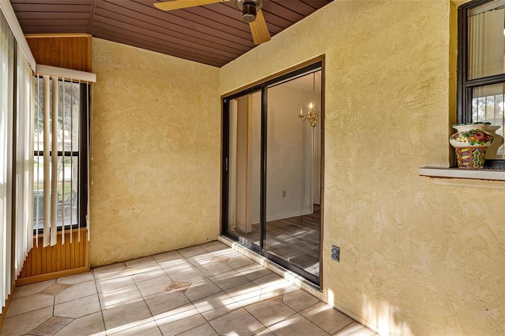 Porch with Tile Floors