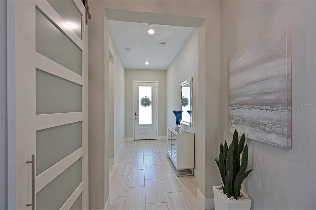 beautiful light and bright entry and hallway!