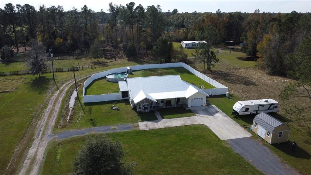 Aerial Front of the house