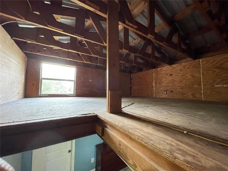 In-law apartment attic storage