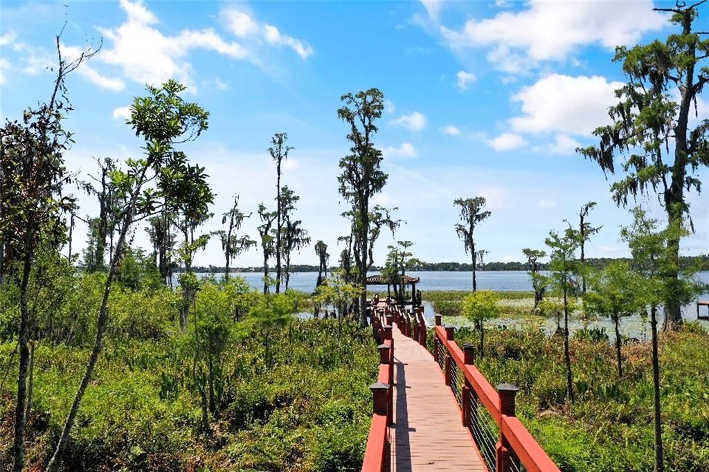 Stroll down the boardwalk to relax!