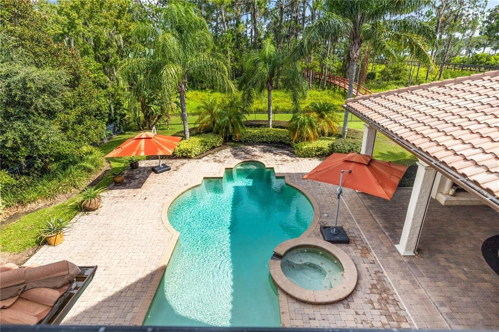 Powder Bath off the game room and pool area