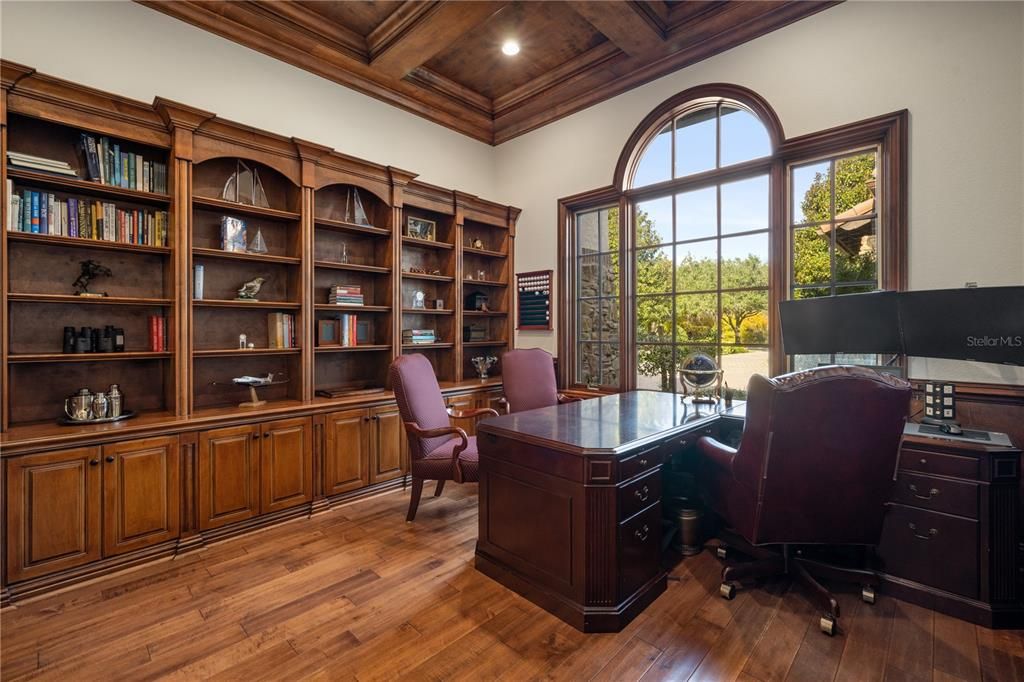 Custom woodwork and hand crafted built-ins are a work of art