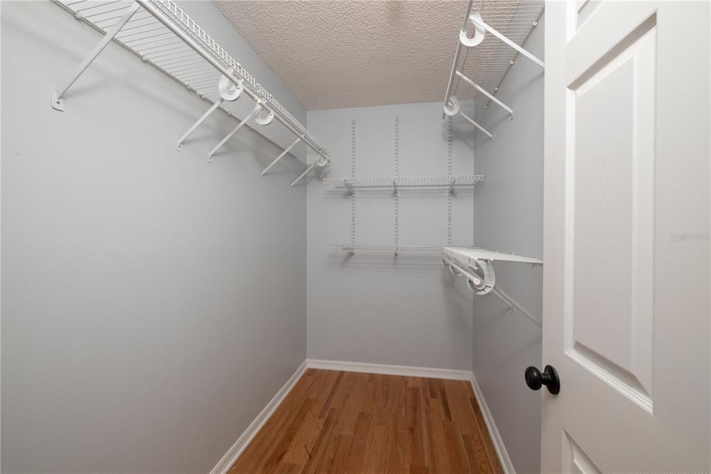 Primary walk in closet