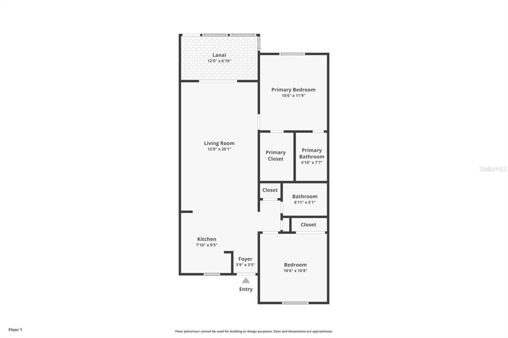 For Sale: $190,000 (2 beds, 2 baths, 871 Square Feet)