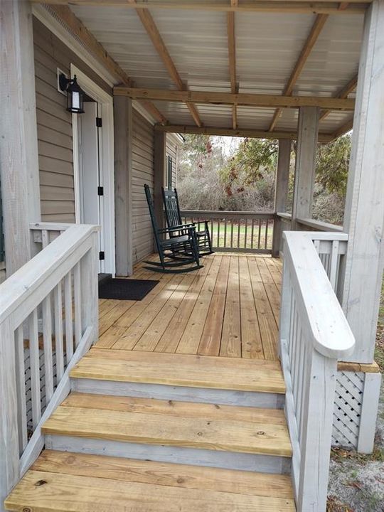 Nice front porch for relaxing