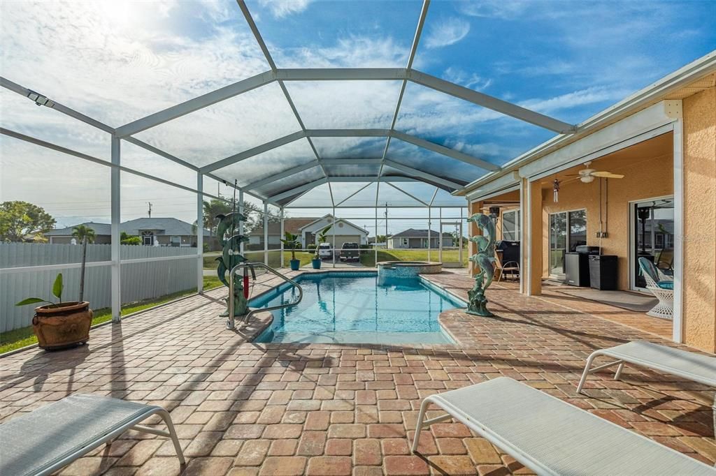 Pool - Huge Pool/Spa Area with Beautiful Pavers