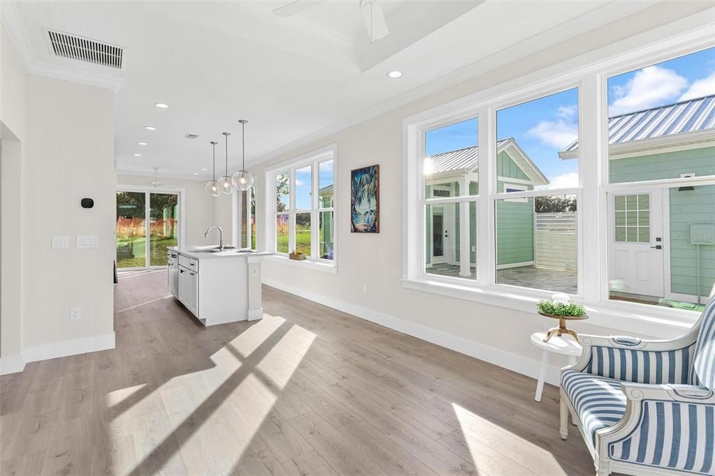 Open Living Area overlooking Kitchen