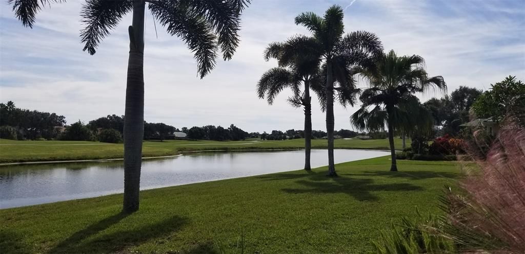 Golf course and water views