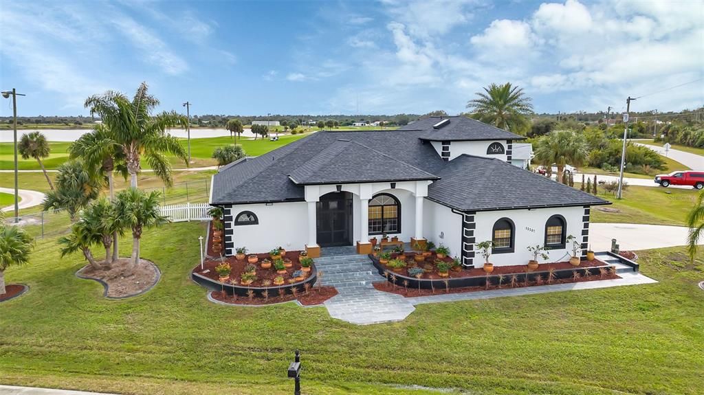 view from above of the property