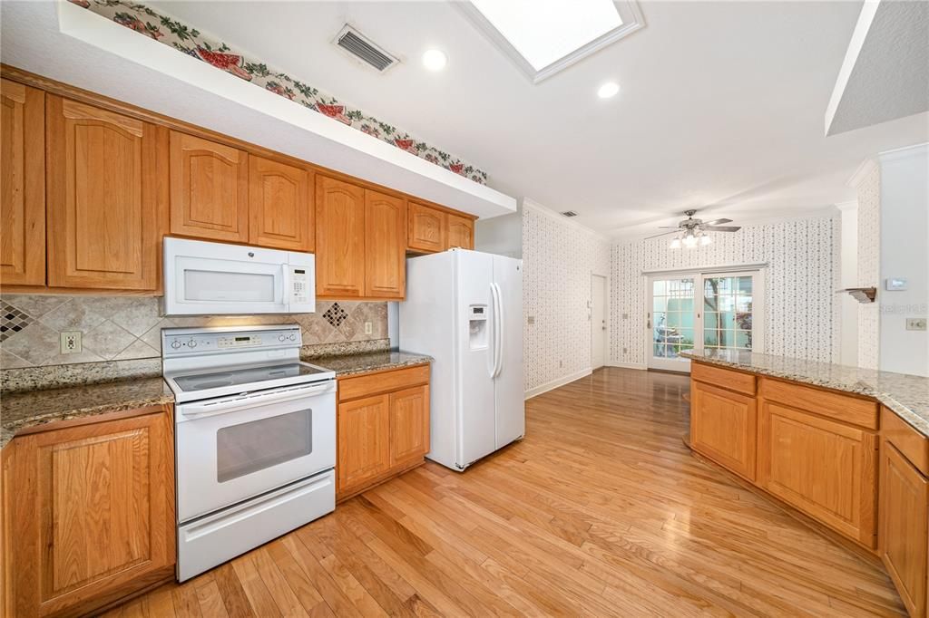 Casual dining area adjacent to the kitchen.