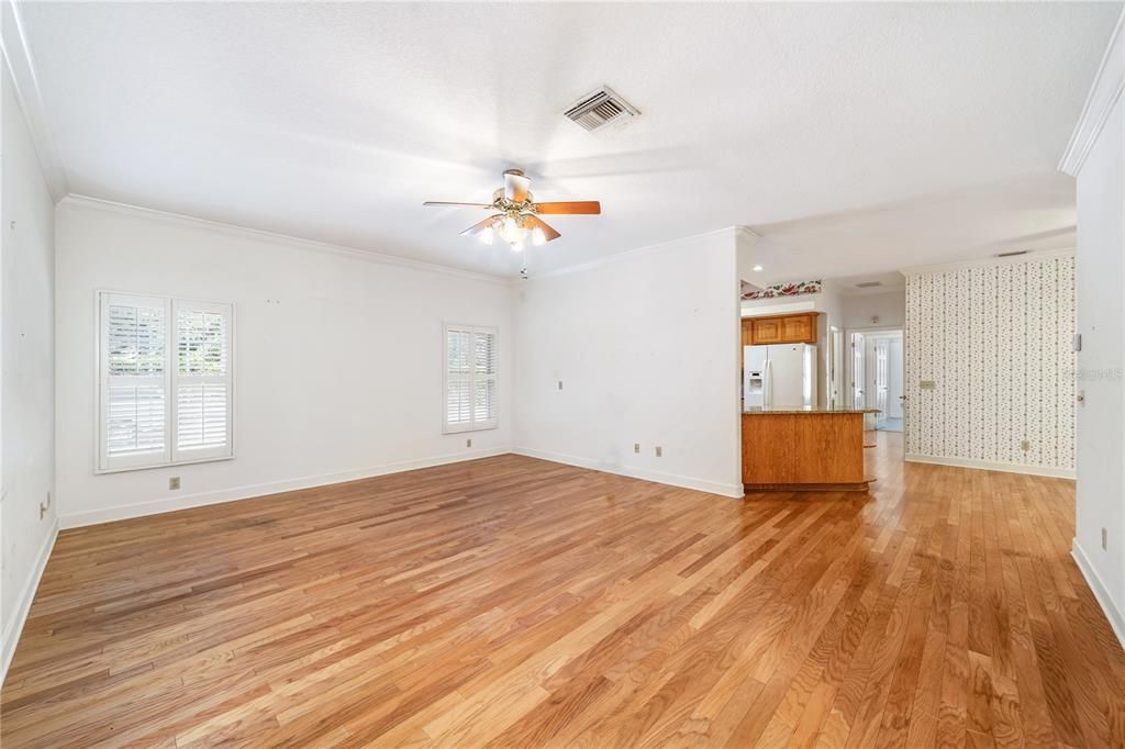 Kitchen with a generous amount of counter space.