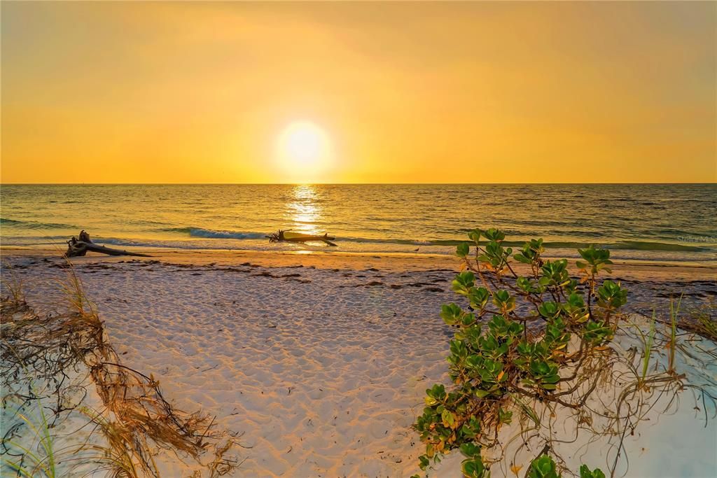 Sunset from beach access