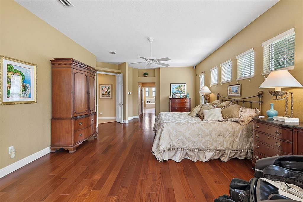 Master bedroom w/walk in closet & en suite