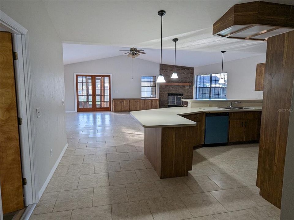 kitchen into great room