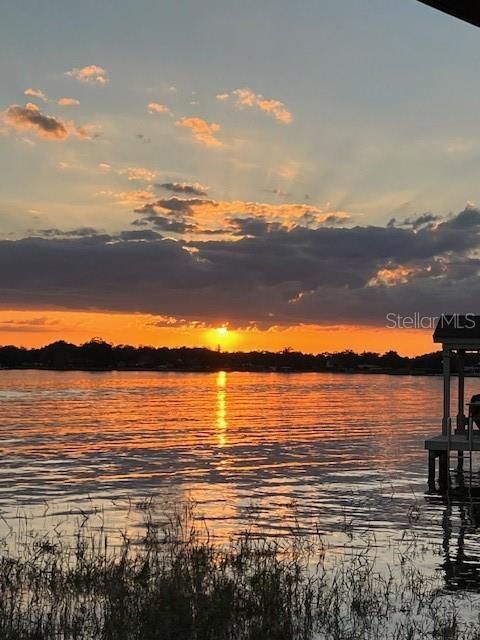 Sunset from backyard