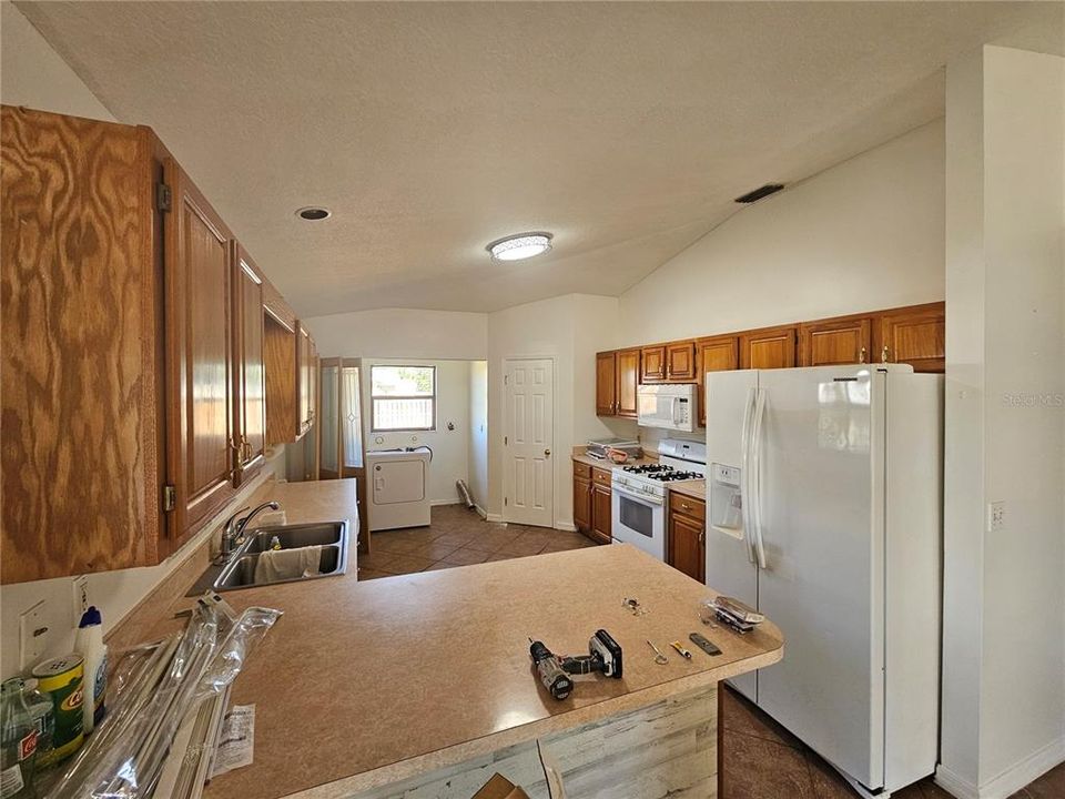 Kitchen and utility room