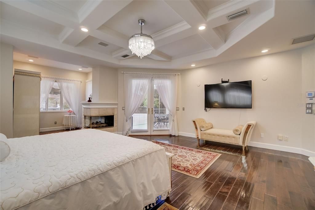 Primary Bedroom with French Doors to Lanai