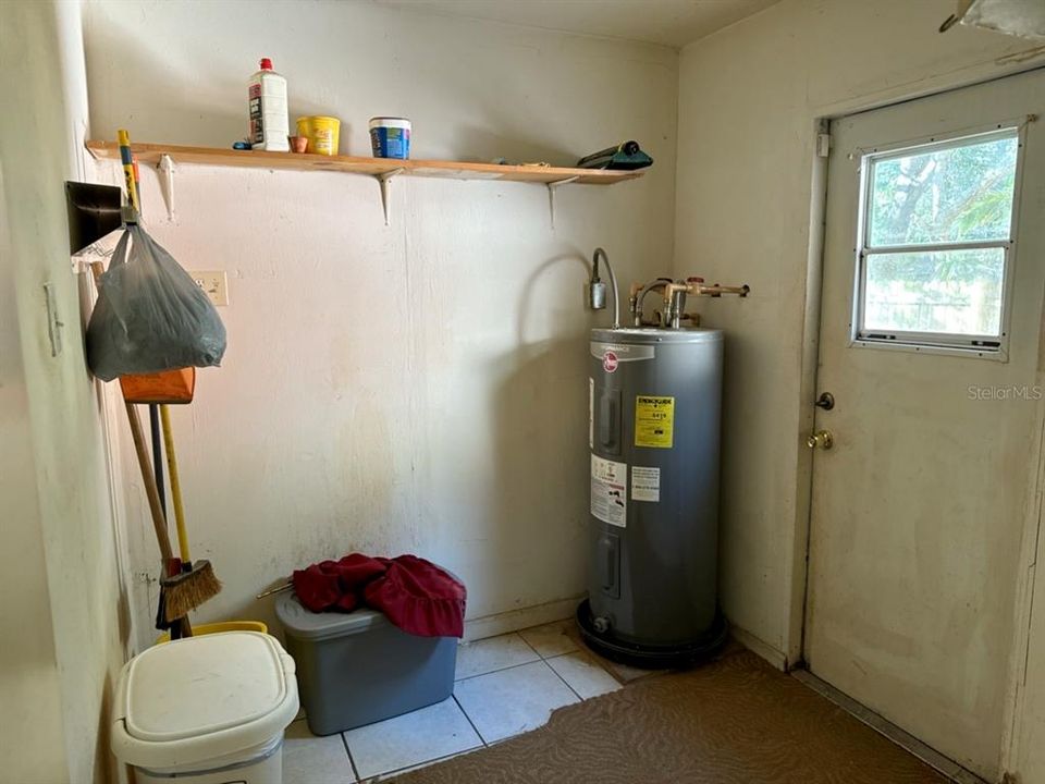 inside laundry room