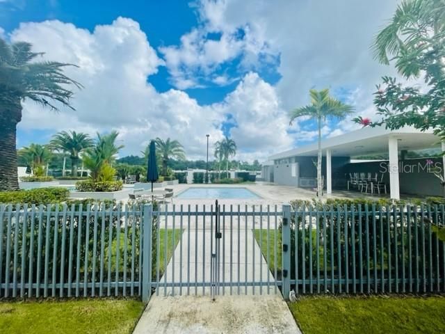 Pool and gazebo