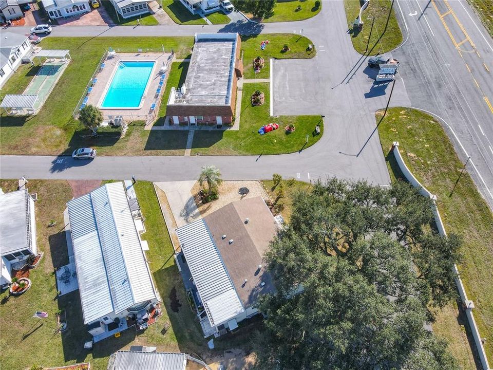 Aerial of the home and amenities
