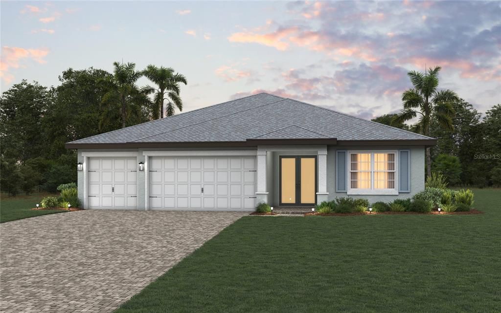 MAGNOLIA ELEVATION D RENDERING *DISCLAIMER: Renderings, Photos, Virtual Tours are of like model and are used for display purpose only, actual property may vary.