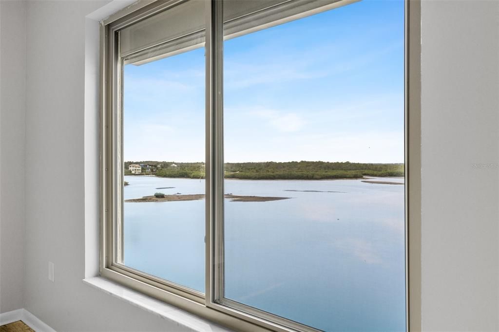 Gulf view from the master bedroom