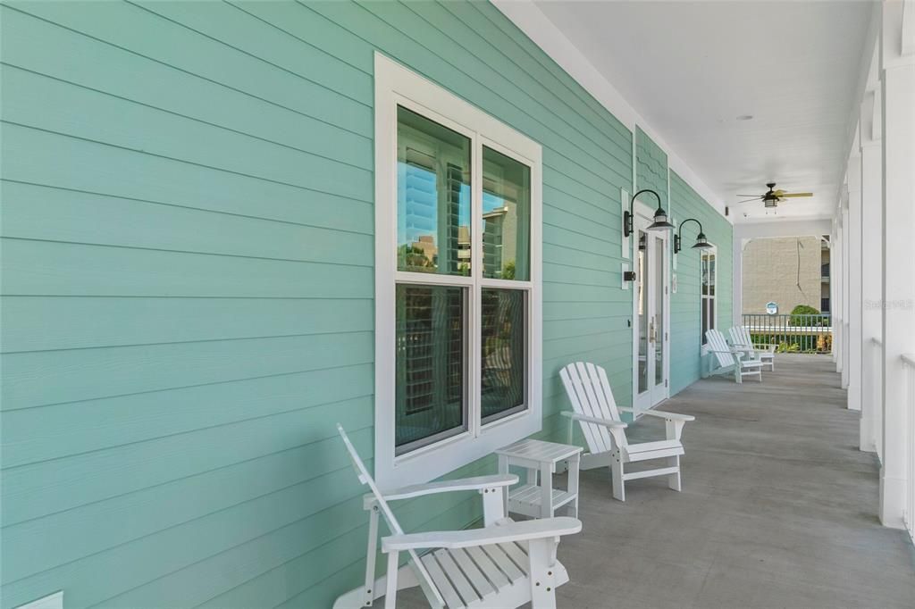 Porch of clubhouse