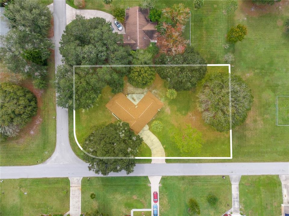 Lot view aerial