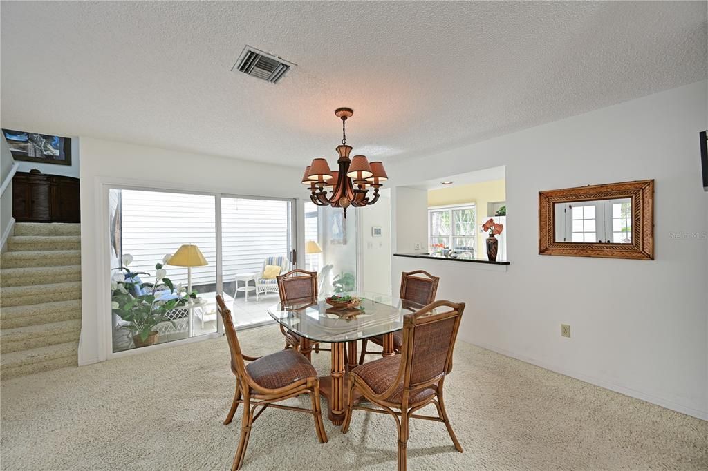 Enjoy dining in your open concept dining area.