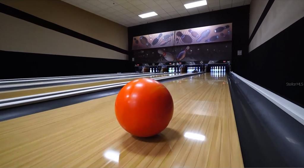 Bowling Lanes in Main Clubhouse
