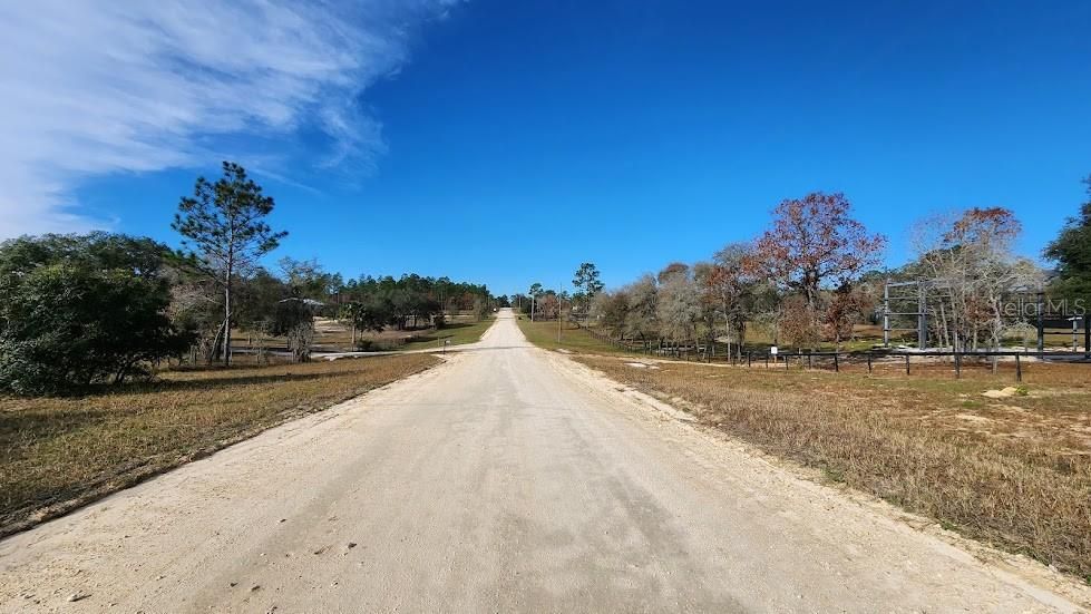 lookingwest on 85th Place from the west side of the lot