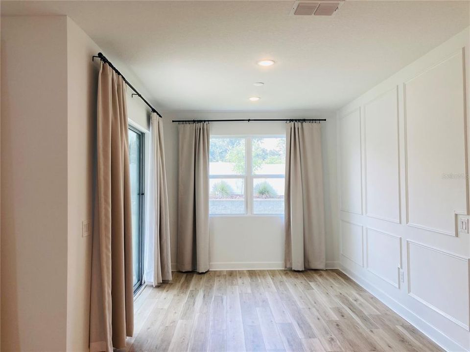 Dining Room with Custom Wall Molding