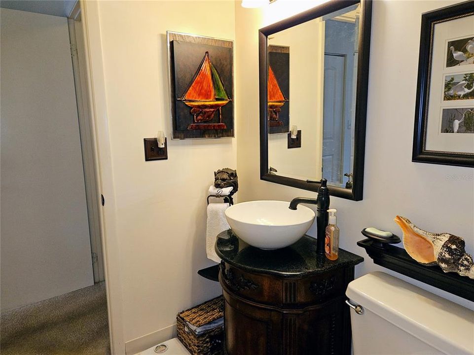 Beautiful New Vessel Sink Vanity in Master Bathroom