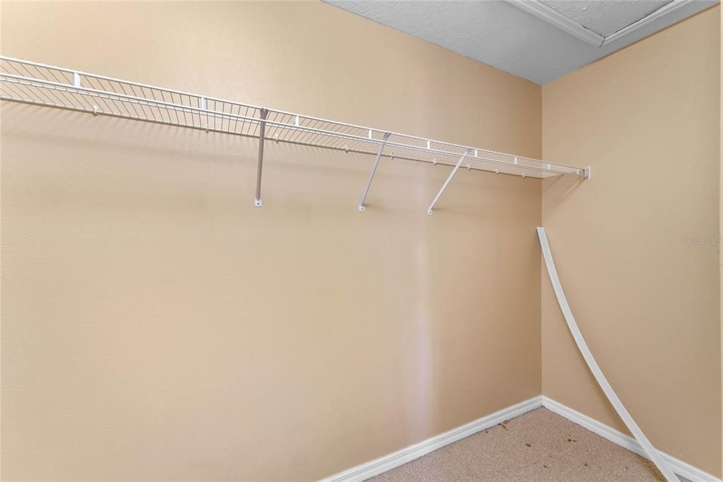 Walk-in master closet