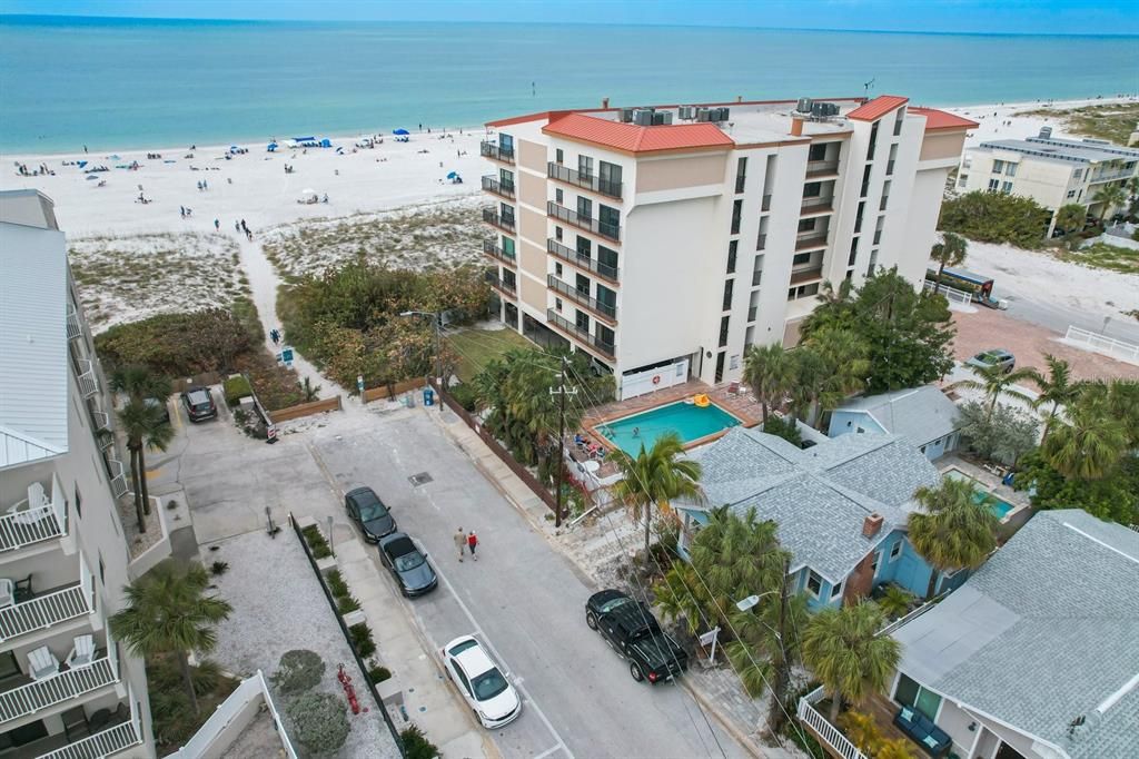 Steps to beach access