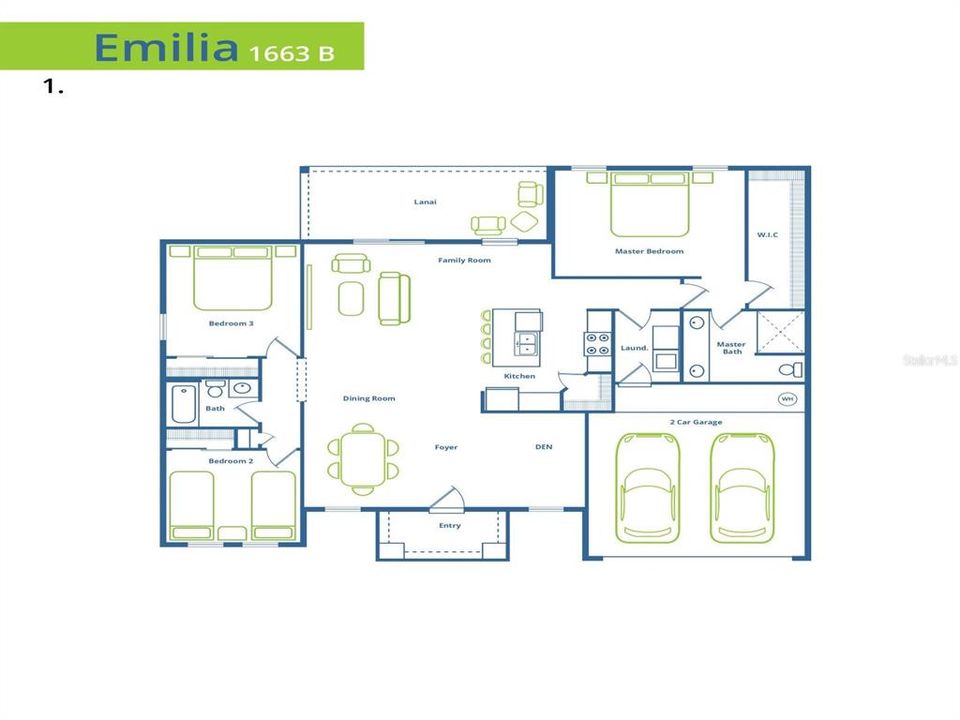 Active With Contract: $358,995 (3 beds, 2 baths, 1661 Square Feet)