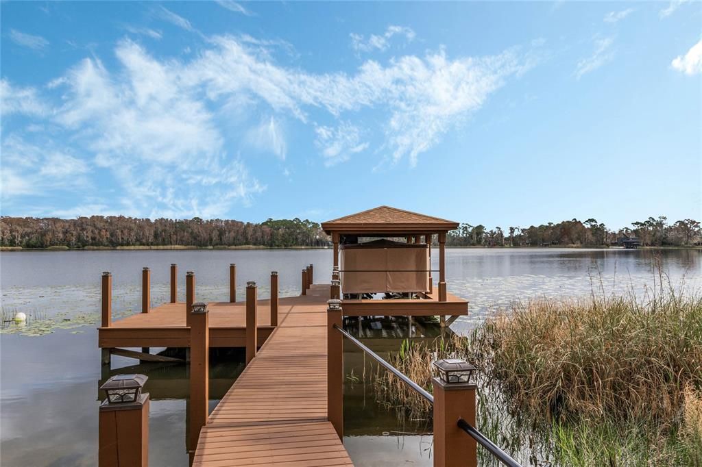 Beautiful Lake Price. Private dock, electric boat lift with cover